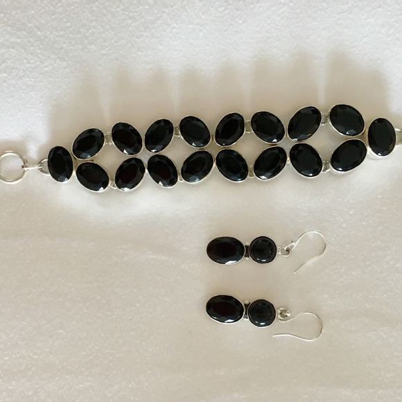 925 Silver &Onyx REAL! REDUCED SELLER LOSS FAB - Picture 4 of 8